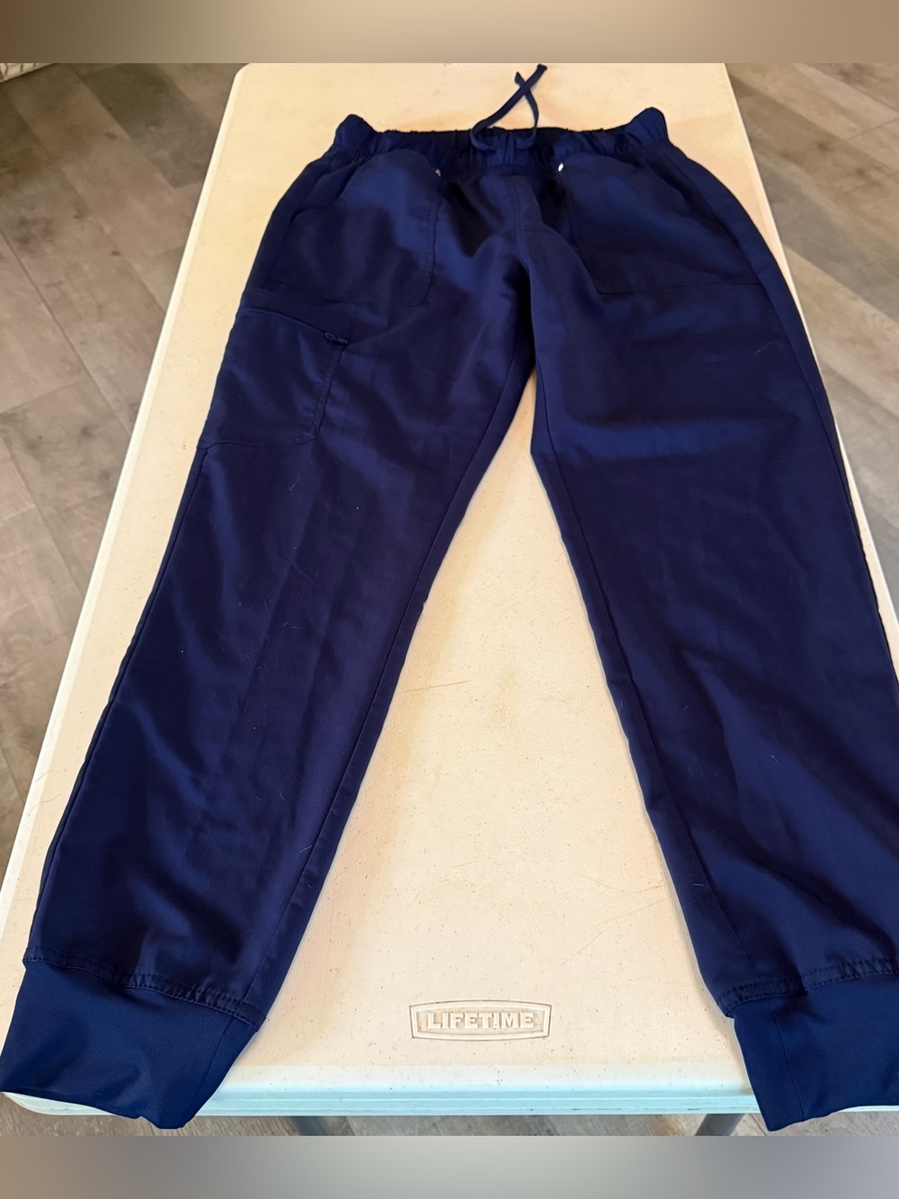 Scrubstar Women’s Scrub bottoms navy blue medium drawstring jogger